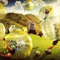 Бампербол Emotionballs, проведение футбола в шарах